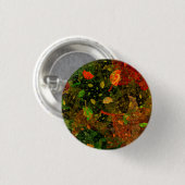 Herbstfarbenes Dekordesign Button (Vorne & Hinten)