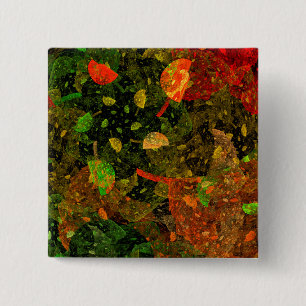 Herbstfarbenes Dekordesign Button