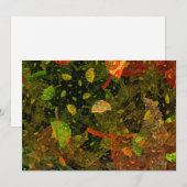 Herbstfarbenes Dekordesign Einladung (Vorne/Hinten)