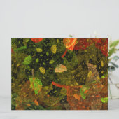 Herbstfarbenes Dekordesign Feiertagskarte (Stehend Vorderseite)