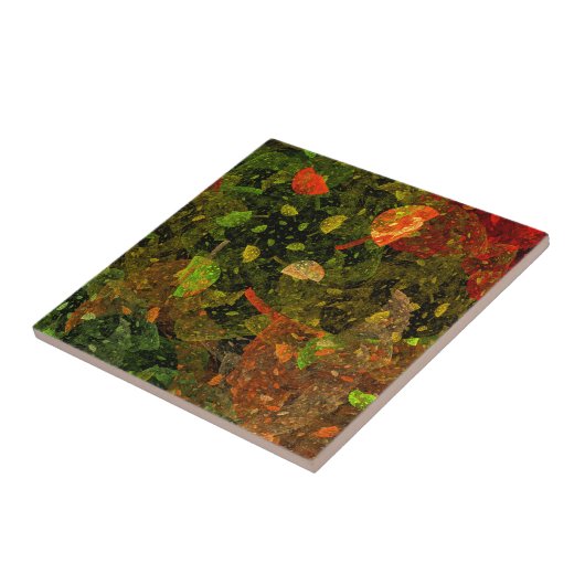Herbstfarbenes Dekordesign Fliese (Seite)