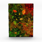 Herbstfarbenes Dekordesign Fotoblock (Vorderseite)