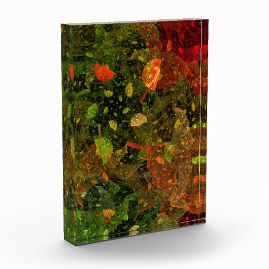 Herbstfarbenes Dekordesign Fotoblock (Links)