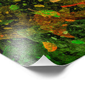 Herbstfarbenes Dekordesign Fotodruck (Ecke)