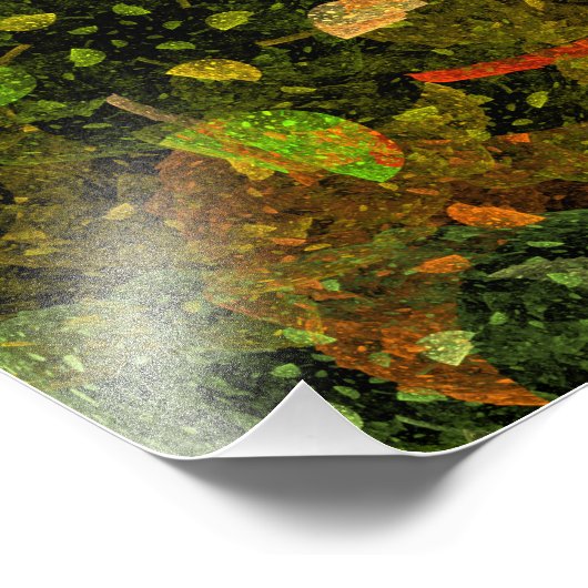 Herbstfarbenes Dekordesign Fotodruck (Ecke)