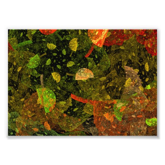 Herbstfarbenes Dekordesign Fotodruck (Vorne)