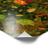 Herbstfarbenes Dekordesign Fotodruck (Ecke)