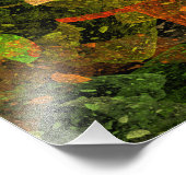 Herbstfarbenes Dekordesign Fotodruck (Ecke)