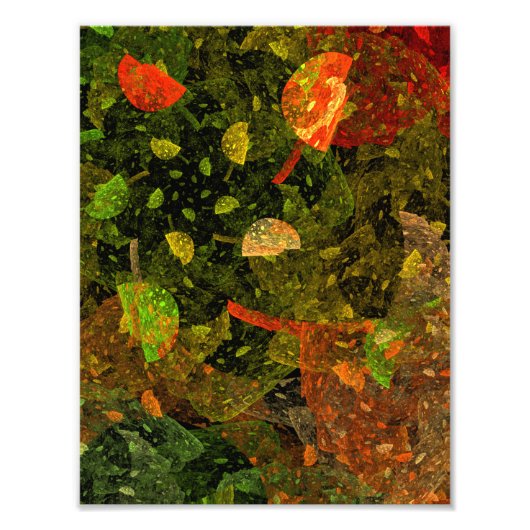 Herbstfarbenes Dekordesign Fotodruck (Vorne)