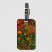 Herbstfarbenes Dekordesign Gepäckanhänger (Vorderseite Vertikal)