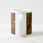 Herbstfarbenes Dekordesign Jumbo-Tasse (Rückseite)