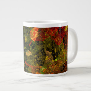 Herbstfarbenes Dekordesign Jumbo-Tasse
