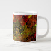 Herbstfarbenes Dekordesign Jumbo-Tasse (Rechts)
