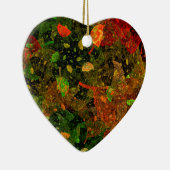 Herbstfarbenes Dekordesign Keramik Ornament (Rechts)