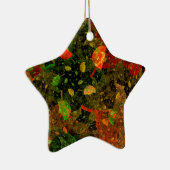 Herbstfarbenes Dekordesign Keramik Ornament (Rechts)