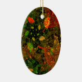 Herbstfarbenes Dekordesign Keramik Ornament (Rechts)