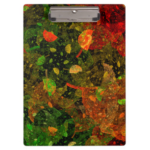 Herbstfarbenes Dekordesign Klemmbrett