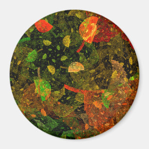 Herbstfarbenes Dekordesign Magnet