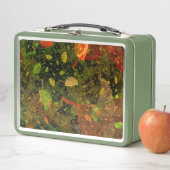 Herbstfarbenes Dekordesign Metall Brotdose (Beispiel)