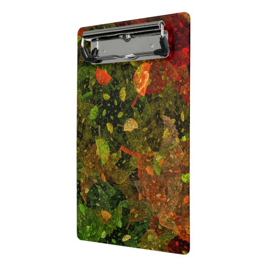 Herbstfarbenes Dekordesign Mini Klemmbrett (Gewinkelt2)