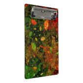 Herbstfarbenes Dekordesign Mini Klemmbrett (Schrägansicht)