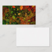 Herbstfarbenes Dekordesign Mitteilungskarte (Vorne/Hinten)