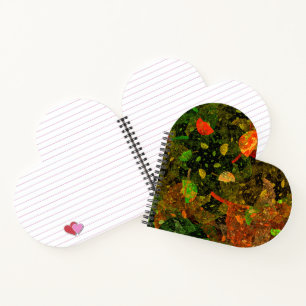 Herbstfarbenes Dekordesign Notizblock