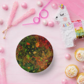 Herbstfarbenes Dekordesign Pappteller (Party)