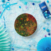 Herbstfarbenes Dekordesign Pappteller (Party)