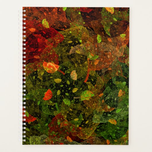 Herbstfarbenes Dekordesign Planer (Vorderseite)