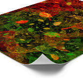 Herbstfarbenes Dekordesign Poster (Ecke)