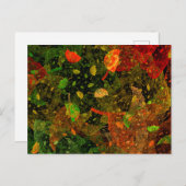Herbstfarbenes Dekordesign Postkarte (Vorne/Hinten)