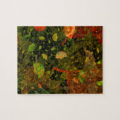 Herbstfarbenes Dekordesign Puzzle (Horizontal)