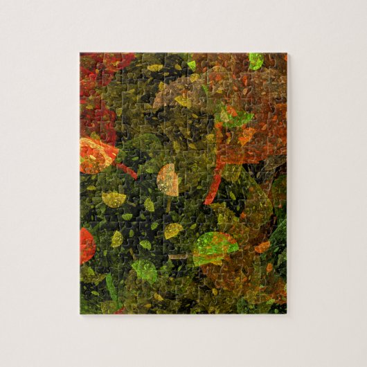 Herbstfarbenes Dekordesign Puzzle (Vertikal)