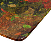 Herbstfarbenes Dekordesign Schneidebrett (Ecke)