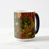 Herbstfarbenes Dekordesign Verwandlungstasse (VorderseiteRechts)