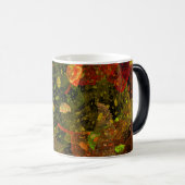 Herbstfarbenes Dekordesign Verwandlungstasse (VorderseiteRechts)