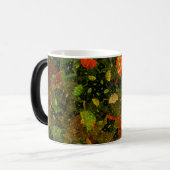 Herbstfarbenes Dekordesign Verwandlungstasse (Vorderseite Links)