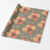 HERBSTFARBENES GESCHENKPAPIER (Ungerollt)