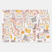 Herbstfarbenfall Personalisiert Familienname Geschenkpapier Set (Vorderseite 3)