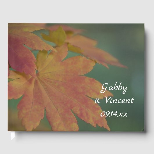 Herbstfarbenhochzeit Gästebuch (Vorderseite)