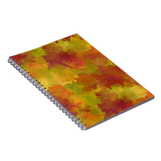 Herbstfarbenjournal - Herbstfarben Hintergrund Notizblock (Rechte Seite)