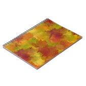 Herbstfarbenjournal - Herbstfarben Hintergrund Notizblock (Linke Seite)