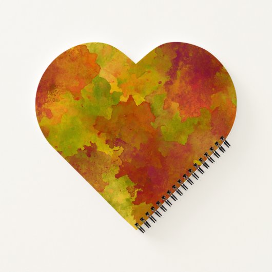 Herbstfarbenjournal - Herbstfarben Hintergrund Notizblock (Rückseite)