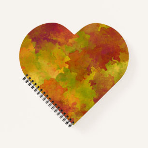 Herbstfarbenjournal - Herbstfarben Hintergrund Notizblock