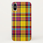 Herbstfarbenkarierter Tartan Case-Mate iPhone Hülle (Rückseite)