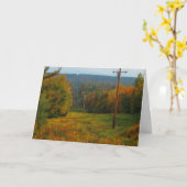 Herbstfarbenlandschaft Karte (Gelbe Blume)