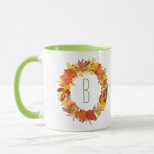 Herbstfarbenleafs - Illustration Tasse (Links)