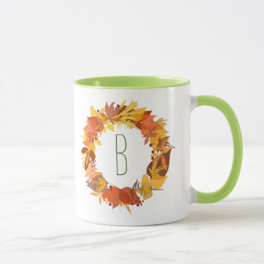 Herbstfarbenleafs - Illustration Tasse (Rechts)