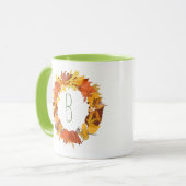 Herbstfarbenleafs - Illustration Tasse (Vorderseite Links)